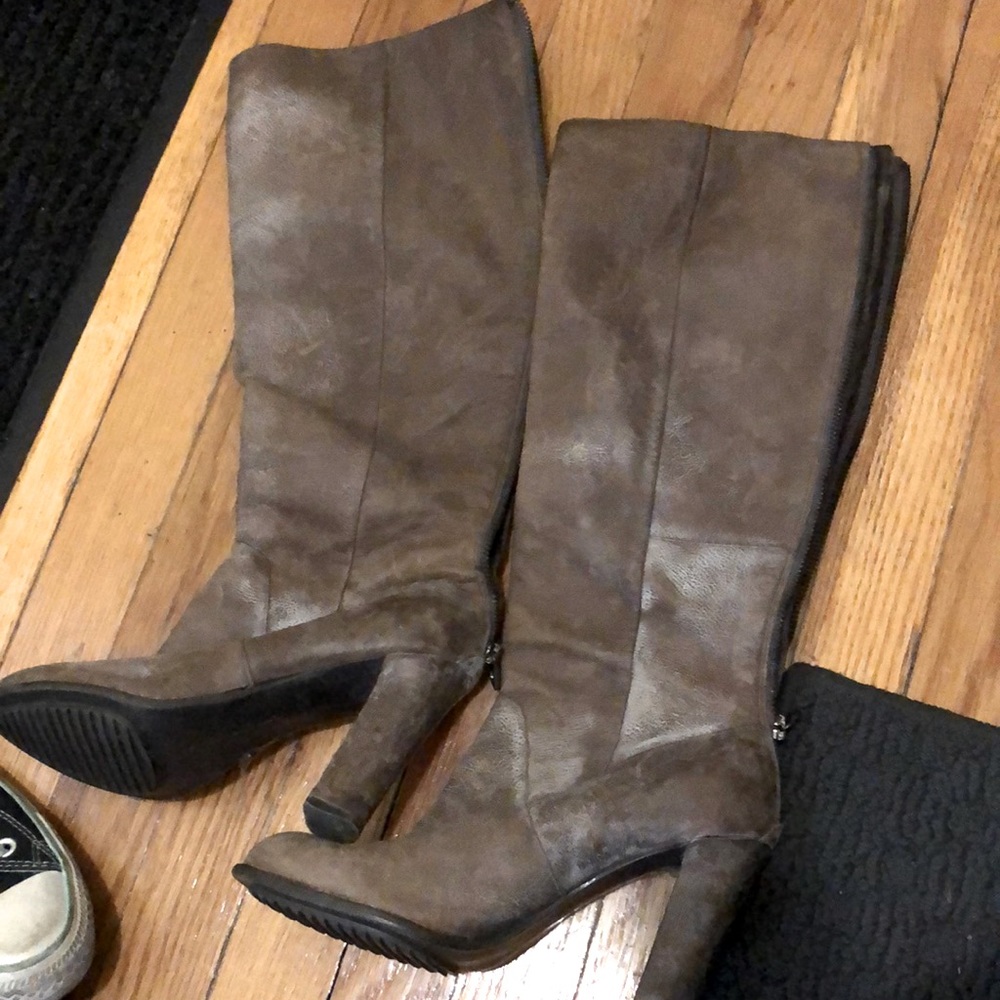 Tall Enzo Angiolini leather boots - size 8